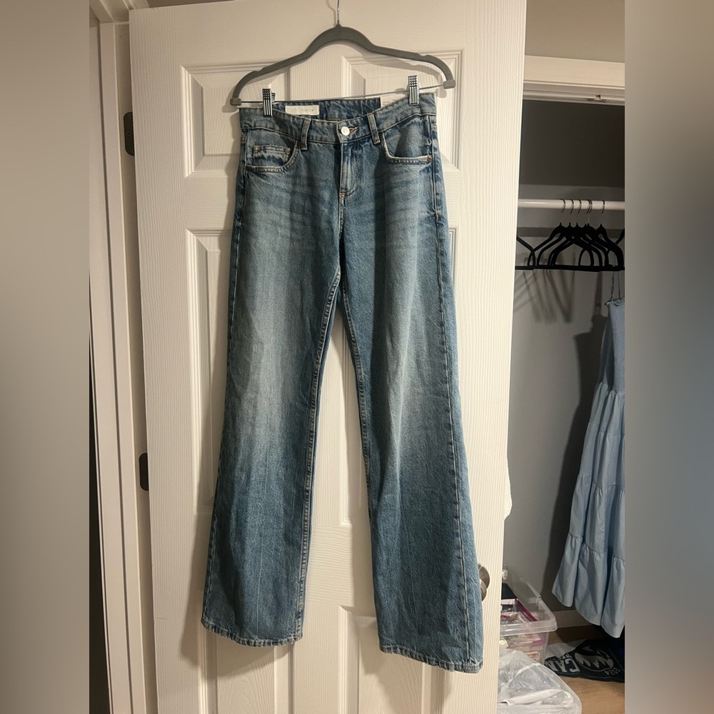 Zara Light Blue Low Waisted Jean
